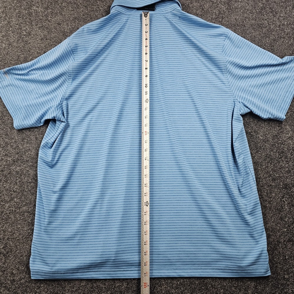 Walter Hagen Essentials Golf Polo Shirt Mens XXL Blue Striped Short Sleeve - Picture 8 of 8